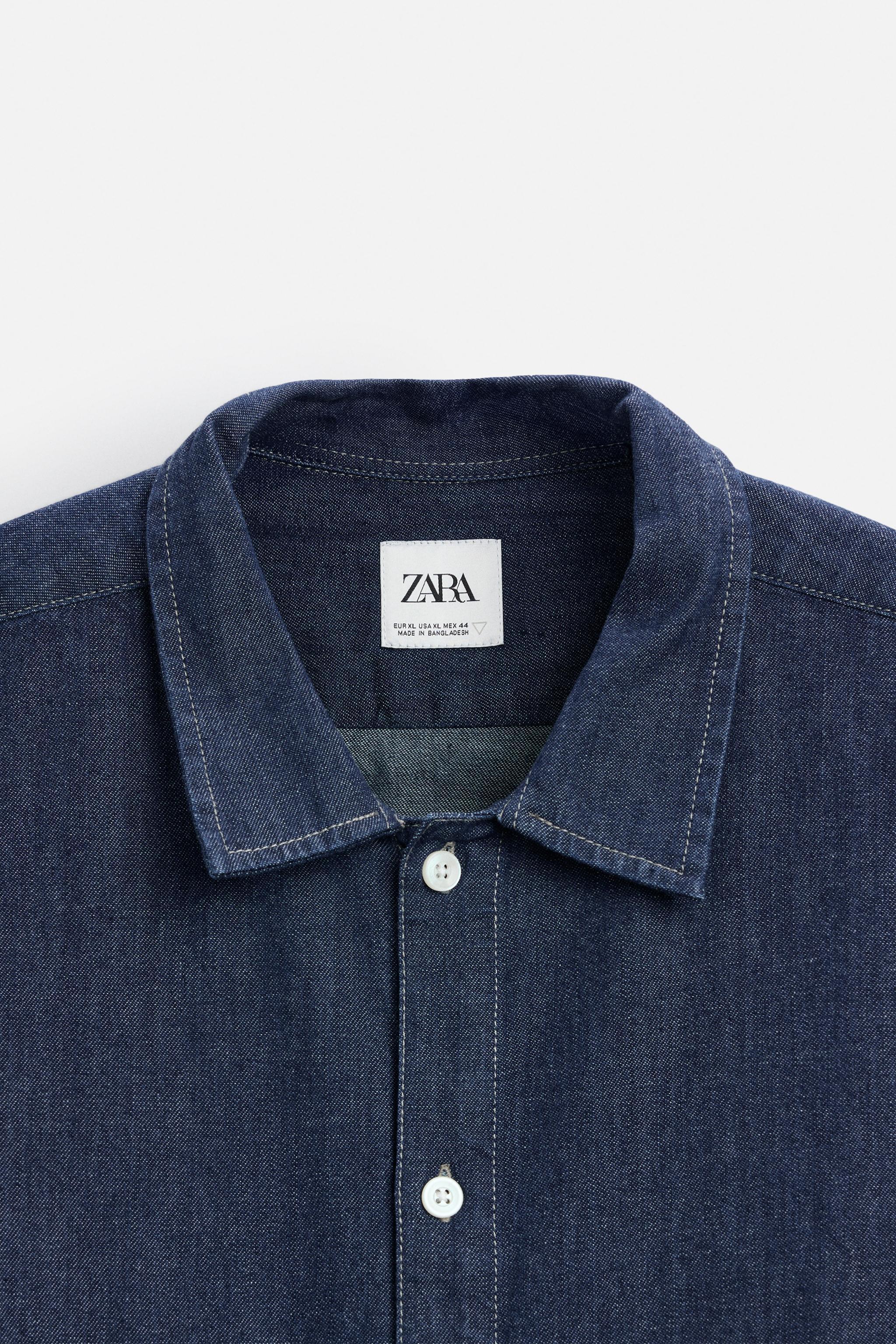 DENIM SHIRT WITH POCKETS Product Image