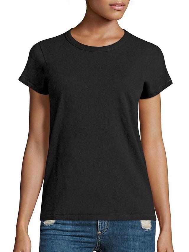 Womens Cotton Crewneck Tee Product Image