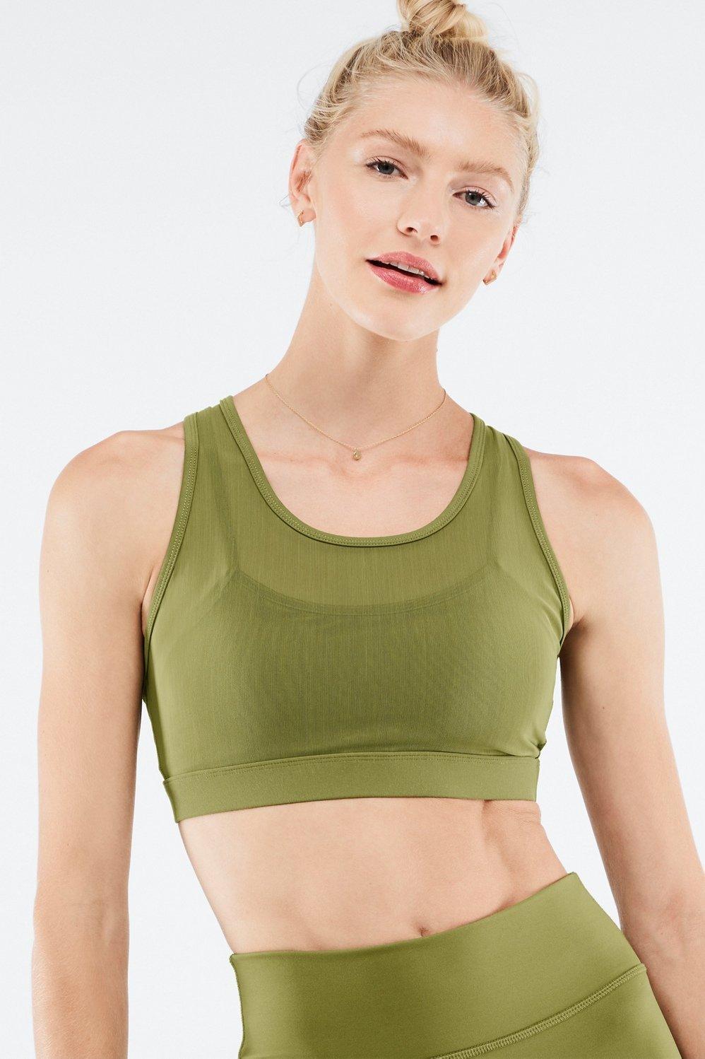 Fabletics Faye High Impact Sports Bra Womens green plus Size 4X Product Image