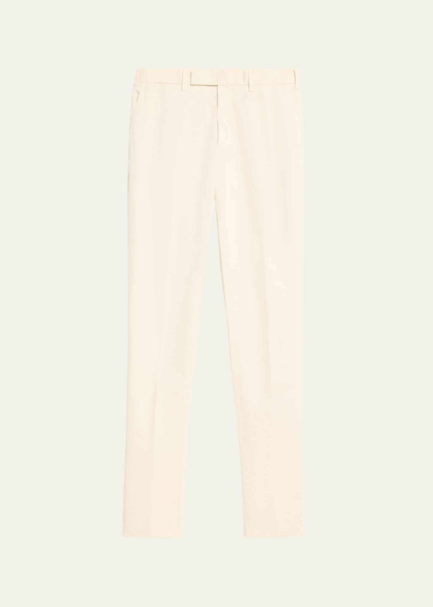 Mens Summer Cotton-Linen Chino Pants Product Image