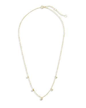 Sterling Forever Bezel Charm Necklace, 16 Product Image