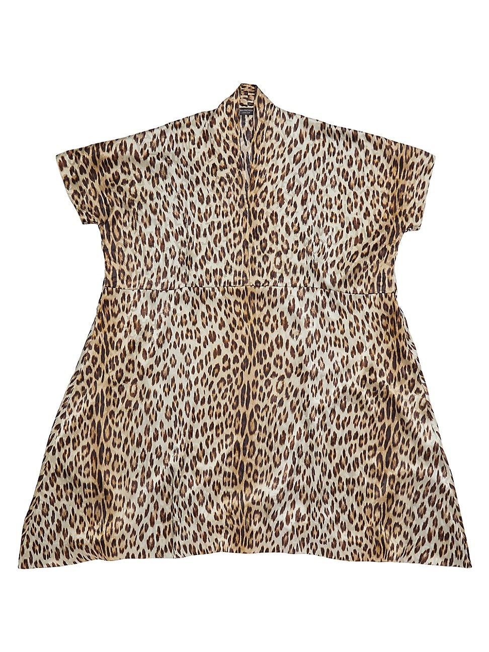 Womens Leopard Oversized Dress product image