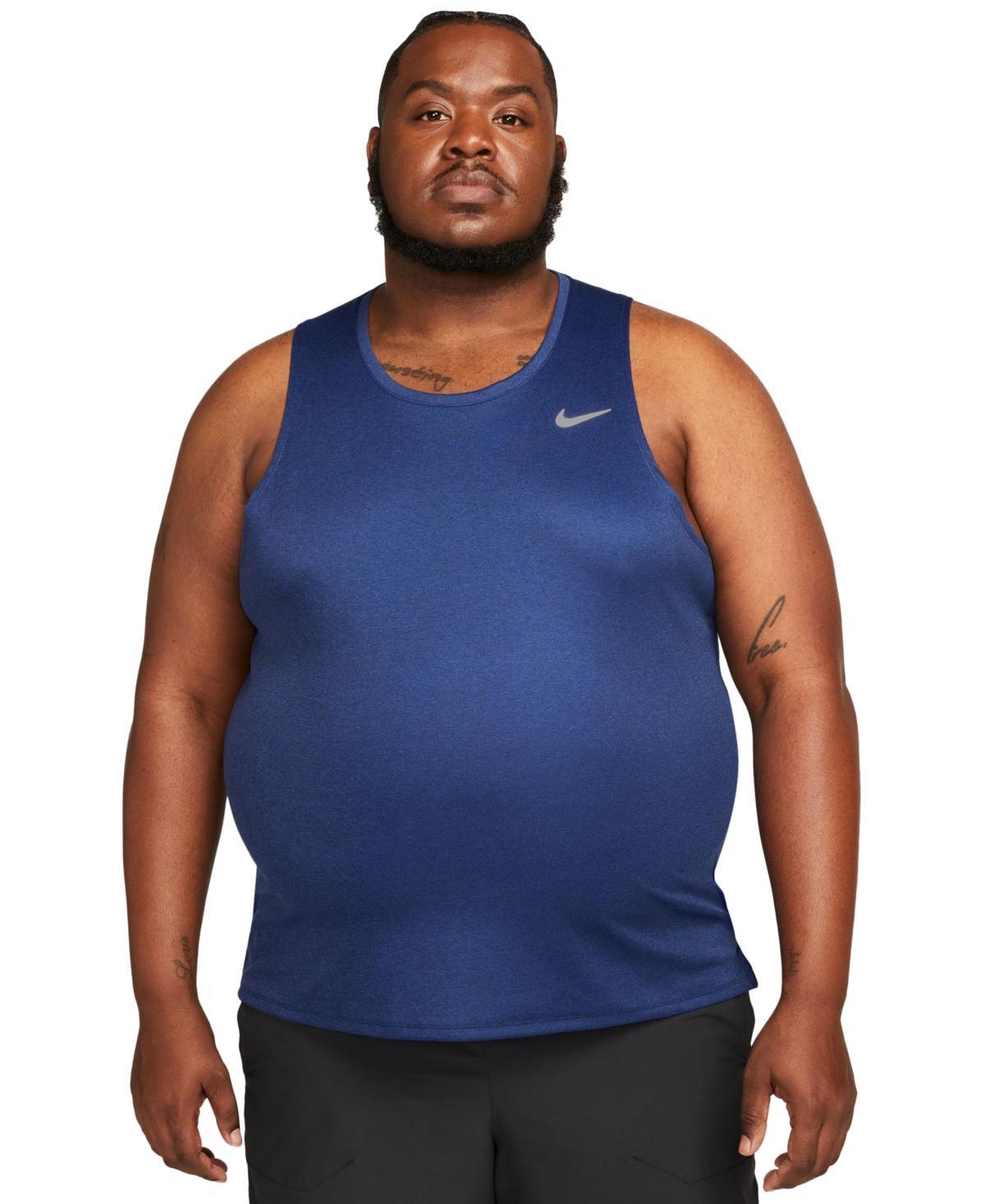 Nike Mens Miler Dri-fit Running Tank - Particle Grey Product Image