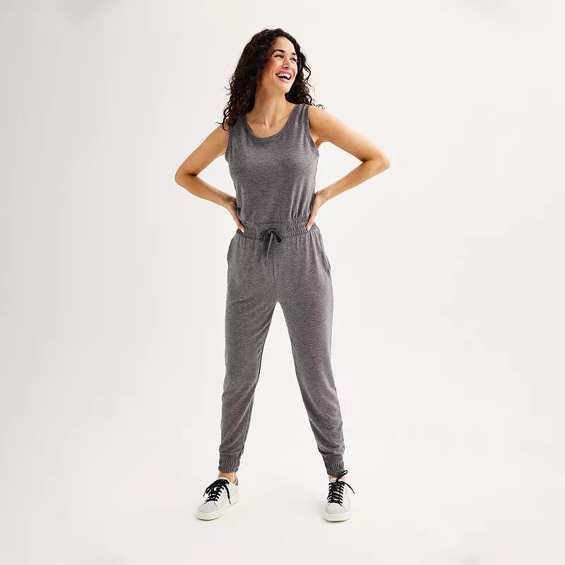 Womens Tek Gear French Terry Scoop Jumpsuit Product Image