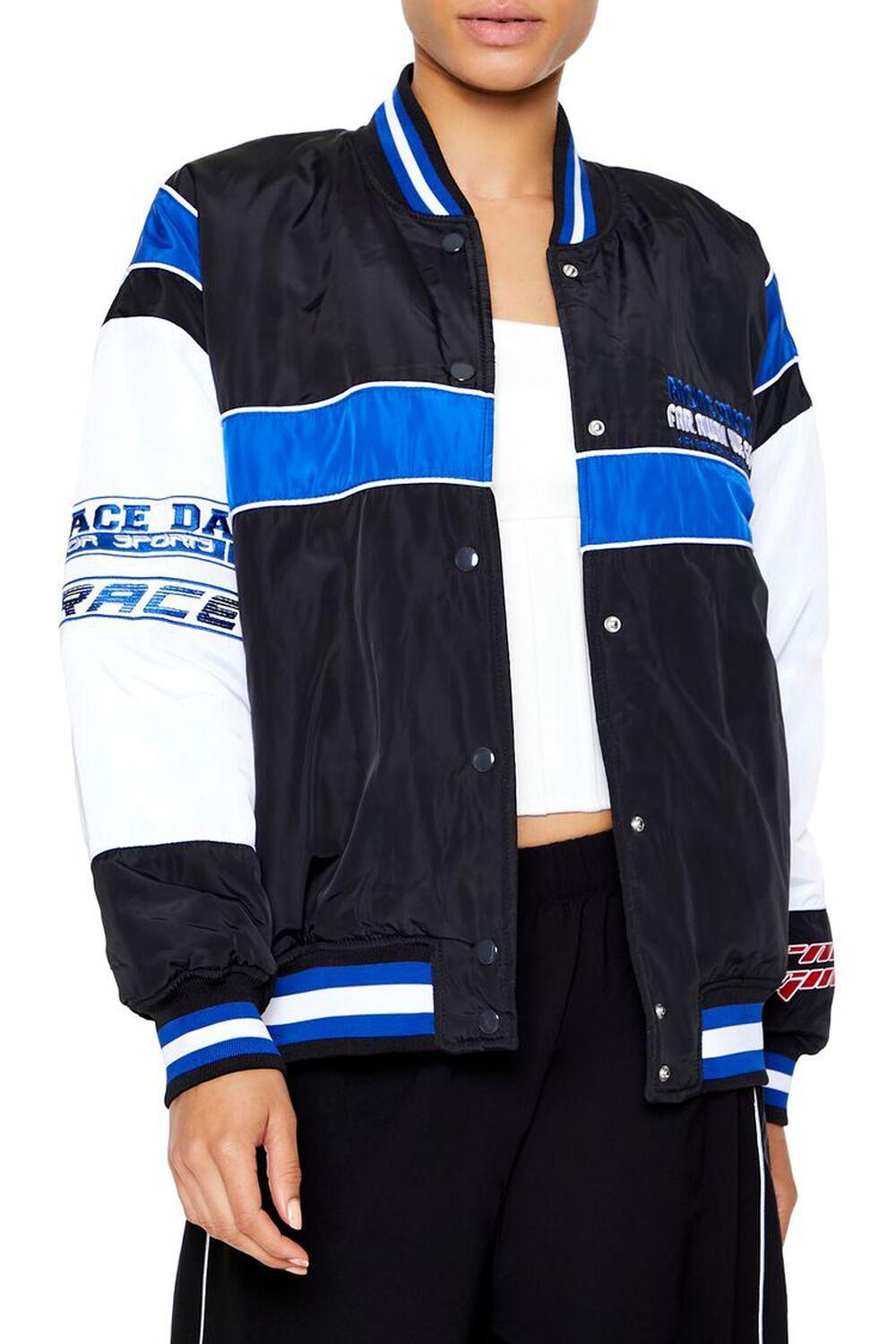 Racing Colorblock Bomber Jacket | Forever 21 Product Image