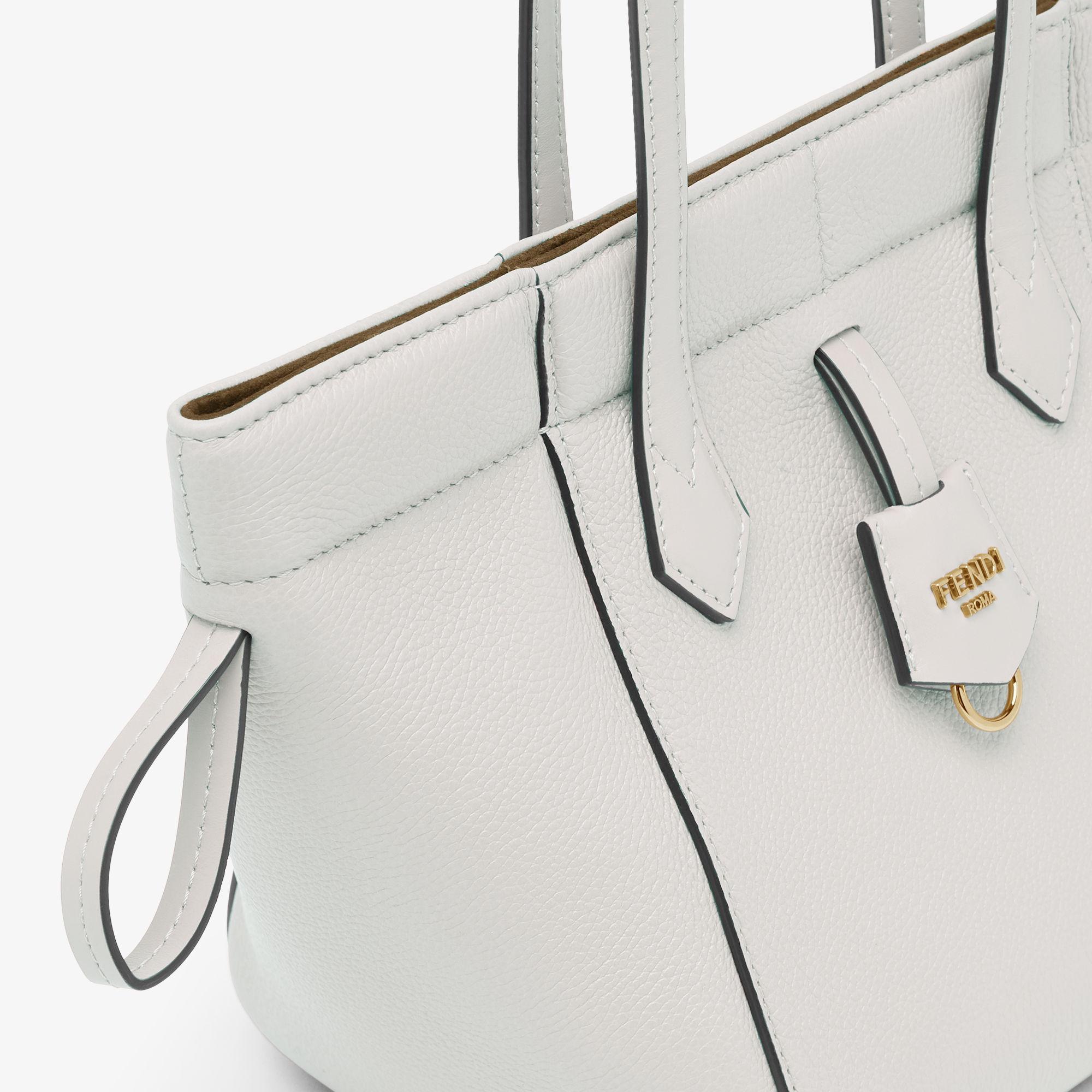 Fendi Origami MiniWhite leather mini bag that can be transformed Product Image