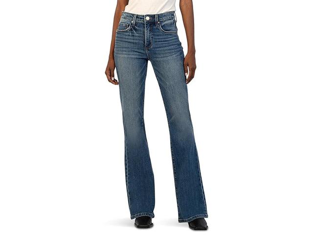 KUT from the Kloth Ana High-Rise Fab Ab Super Flare In Counselled (Counselled) Women's Jeans Product Image