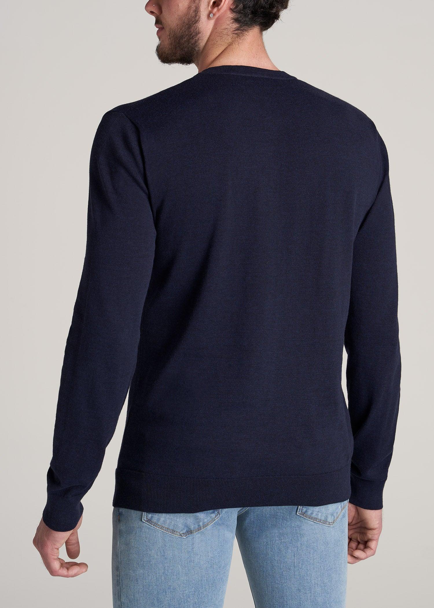 Everyday V-Neck Tall Men's Sweater in Patriot Blue Product Image