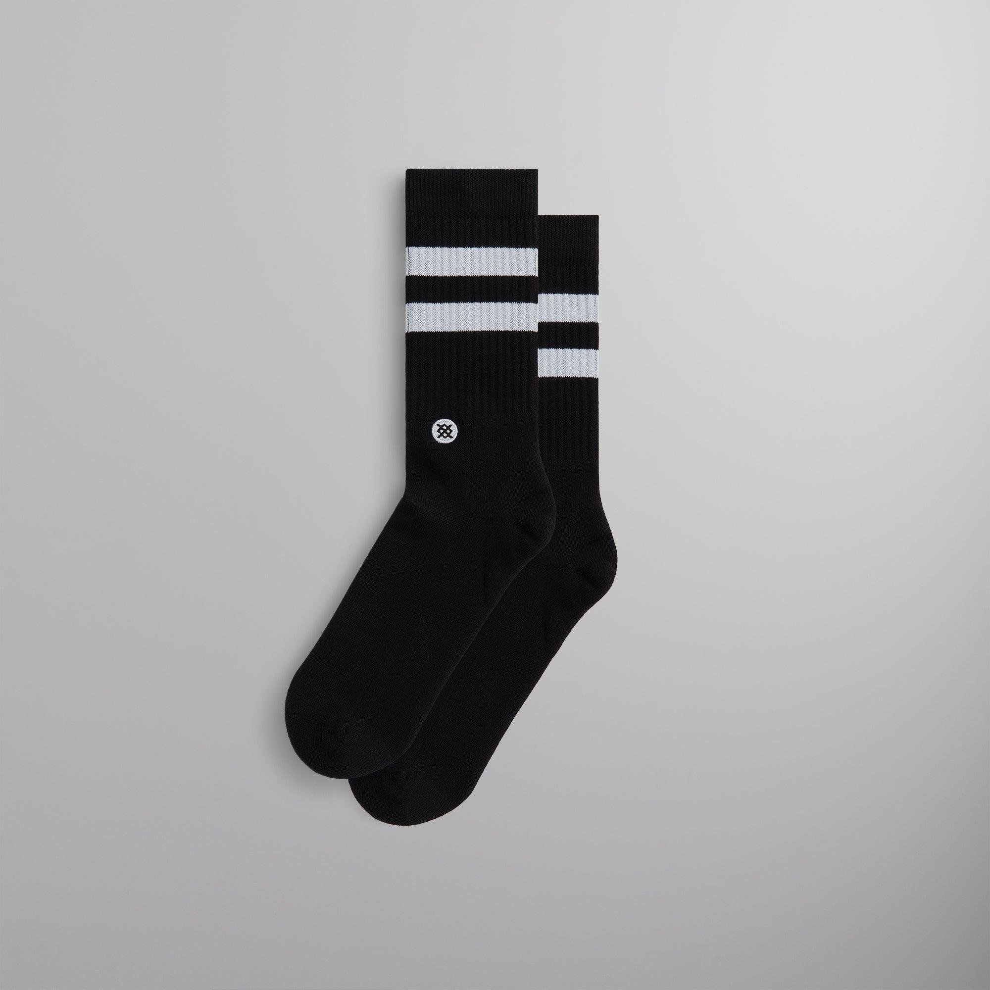 Kith Classics for Stance Crew Sock - Black / White Male Product Image