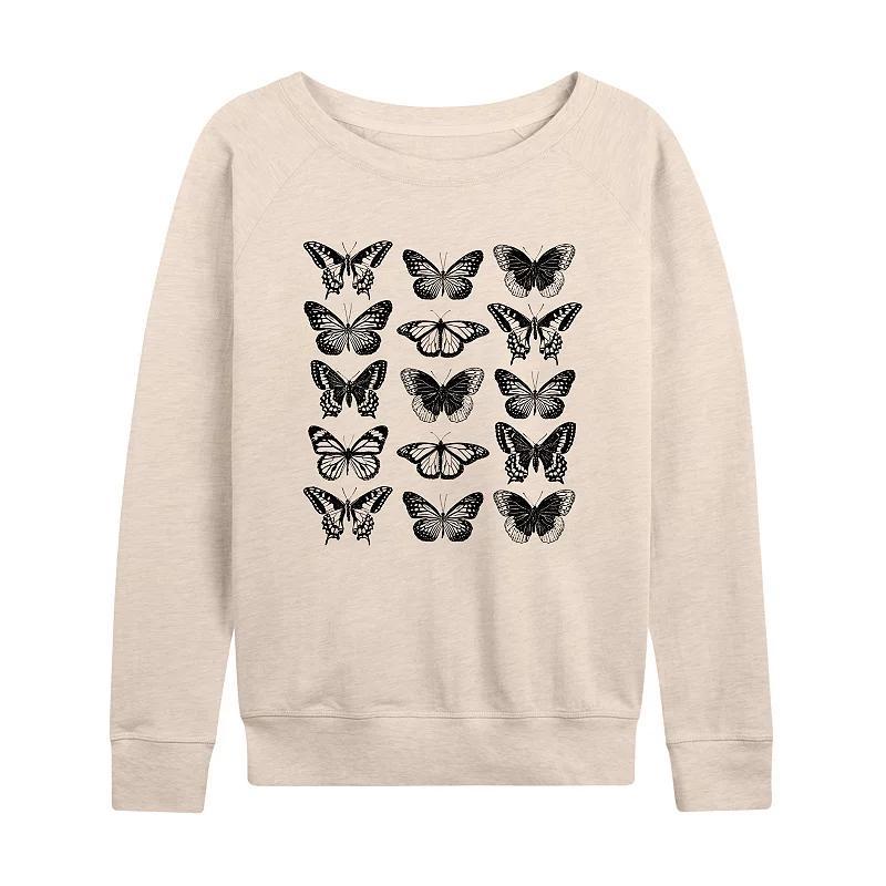 Womens Butterfly Grid Lightweight French Terry Sweatshirt Product Image