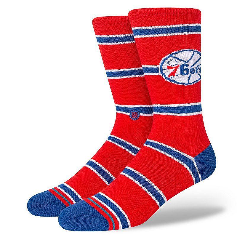 Mens Stance LA Clippers Hardwood Classics Stripes Crew Socks Product Image