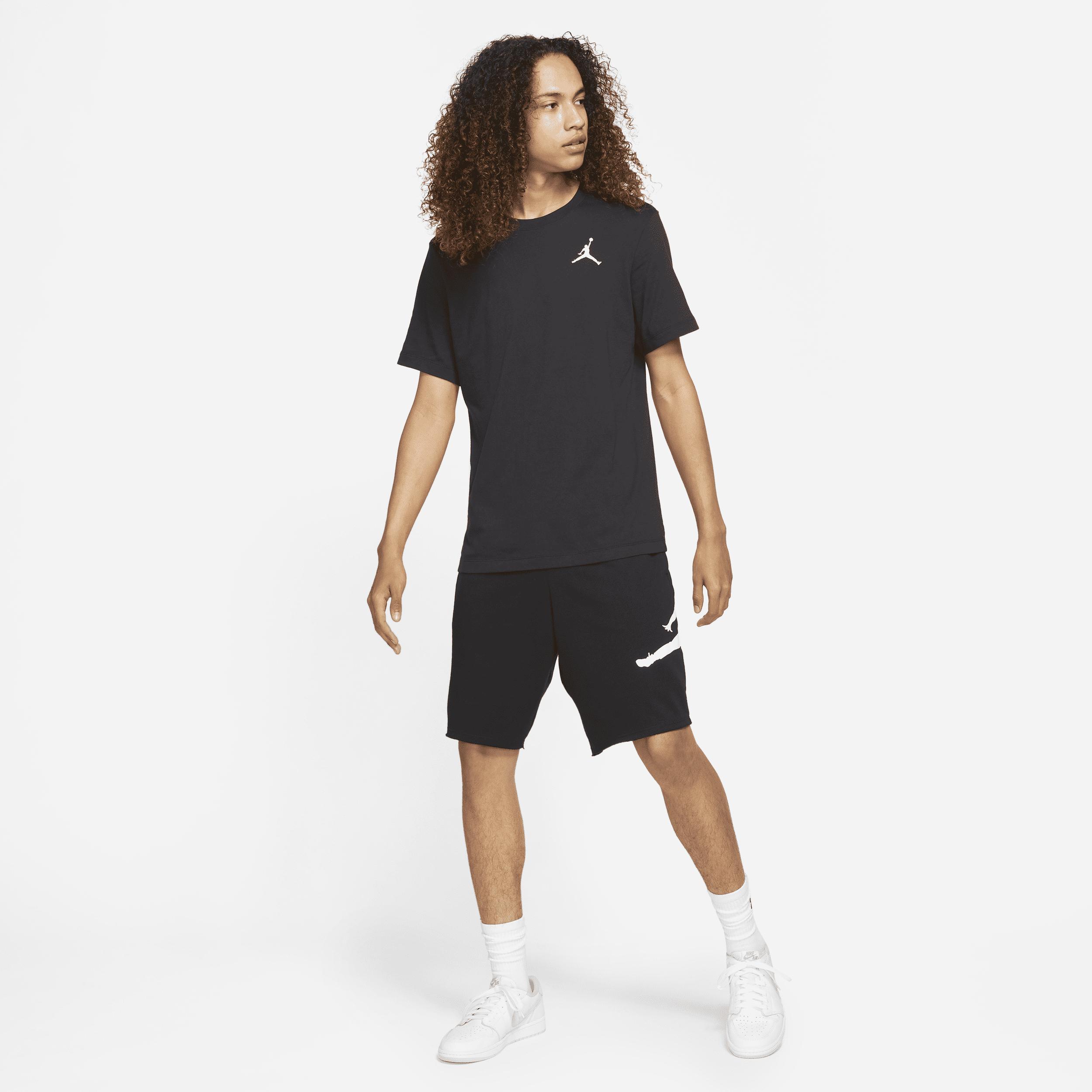 Jordan Mens Jordan Jumpman Embroidered T-Shirt - Mens Black/White Product Image