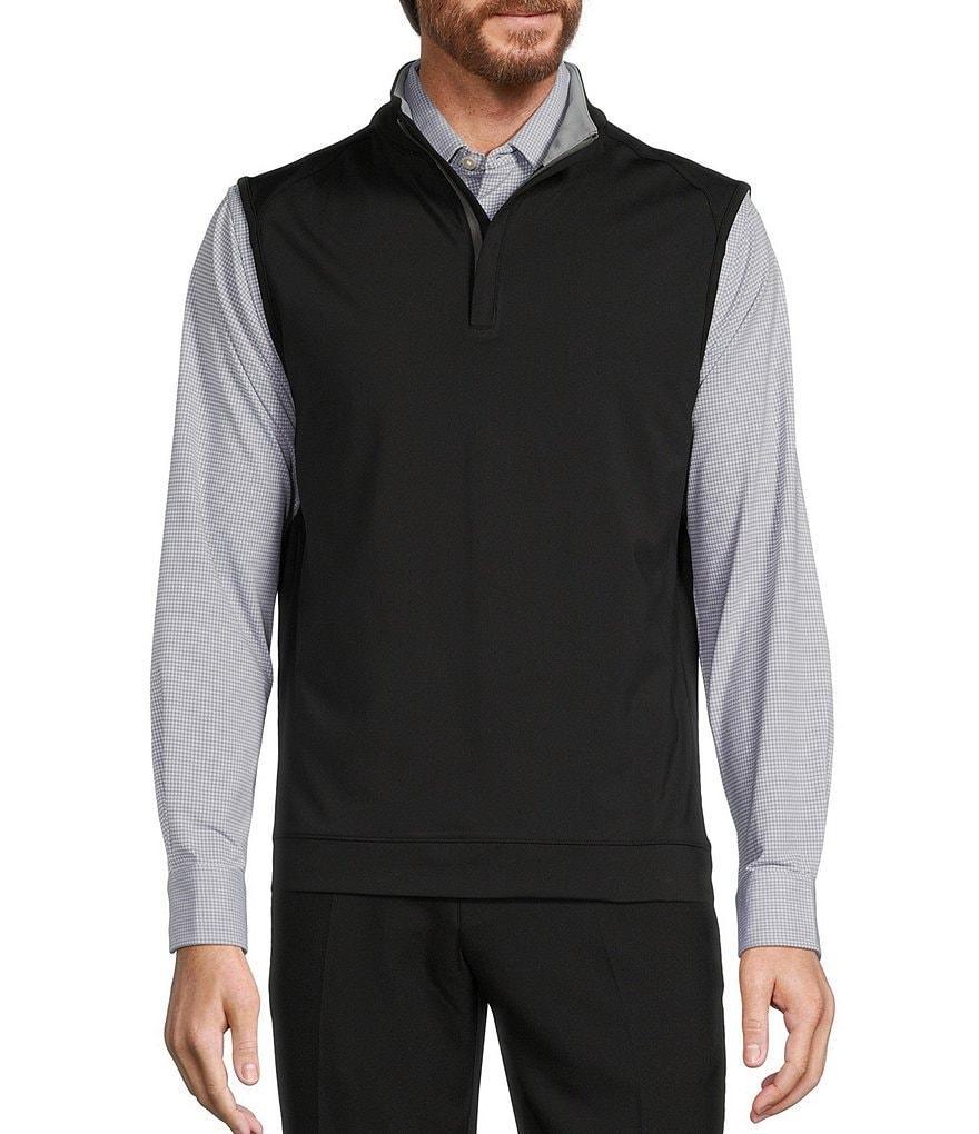 Roundtree & Yorke Performance Solid Quarter-Zip Vest Product Image