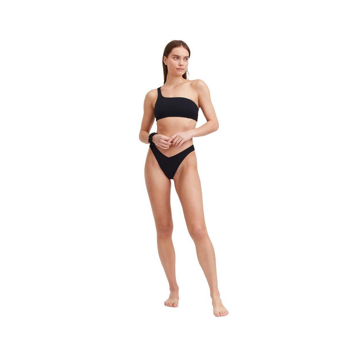 Gottex Womens Solid one shoulder bikini swim top Product Image