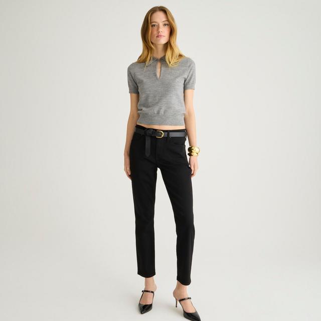 9" mid-rise vintage slim-straight jean in Stay Black wash Product Image