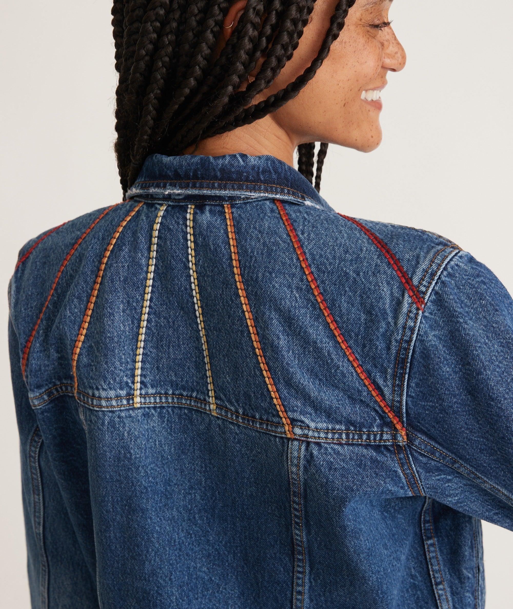 Embroidered Denim Jacket Product Image