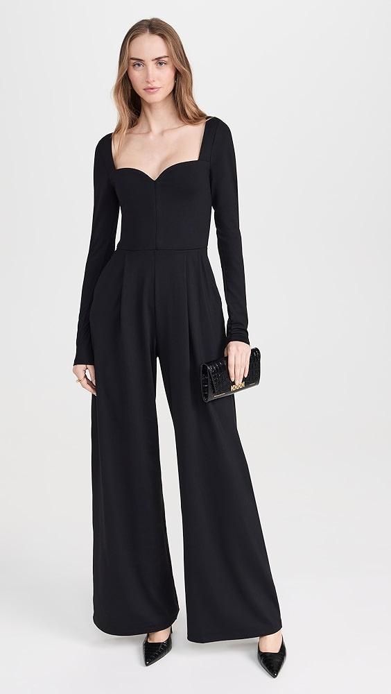 Susana Monaco Sweetheart Long Sleeve Jumpsuit 32" | Shopbop Product Image