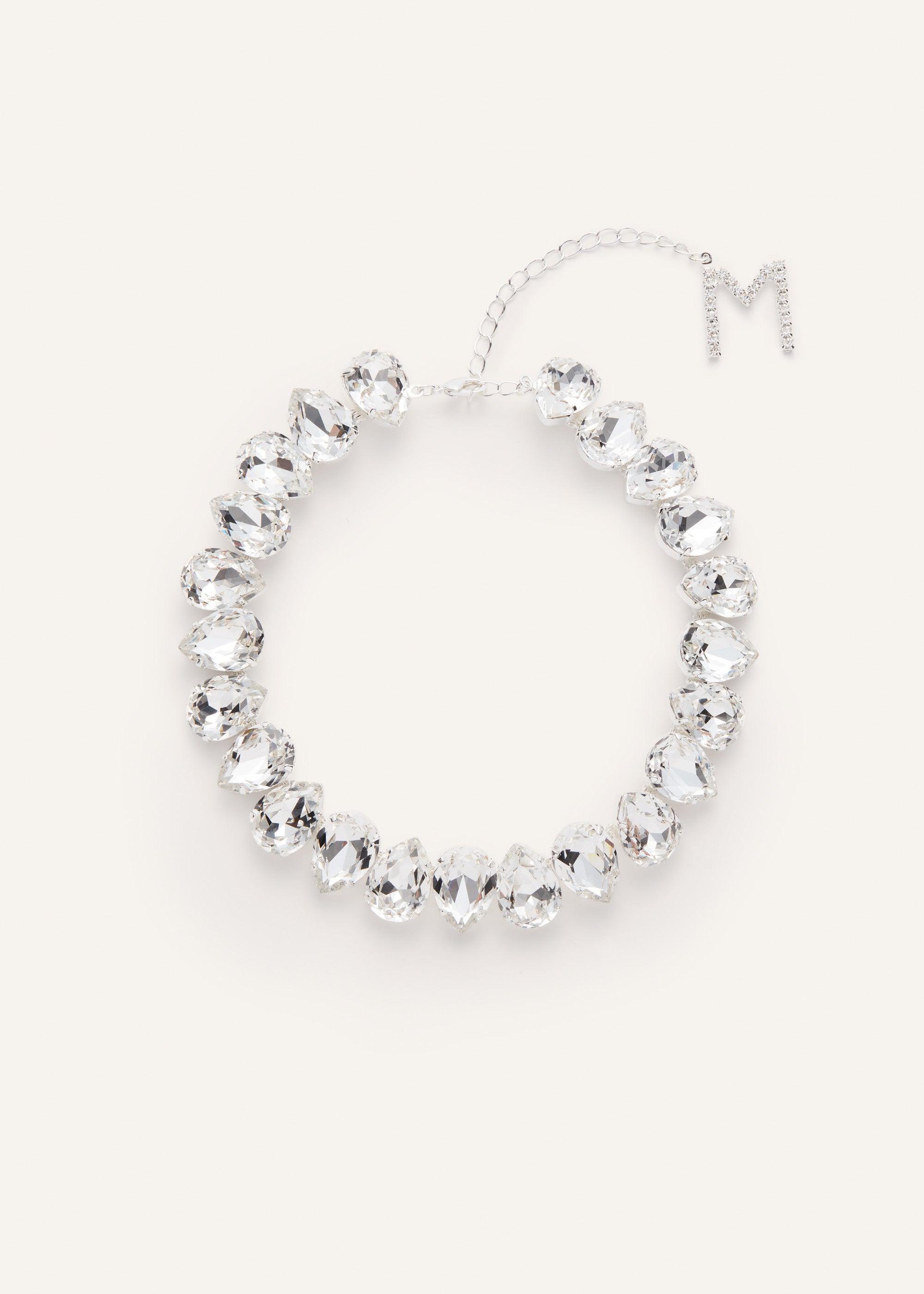 Crystal necklace in silver Product Image