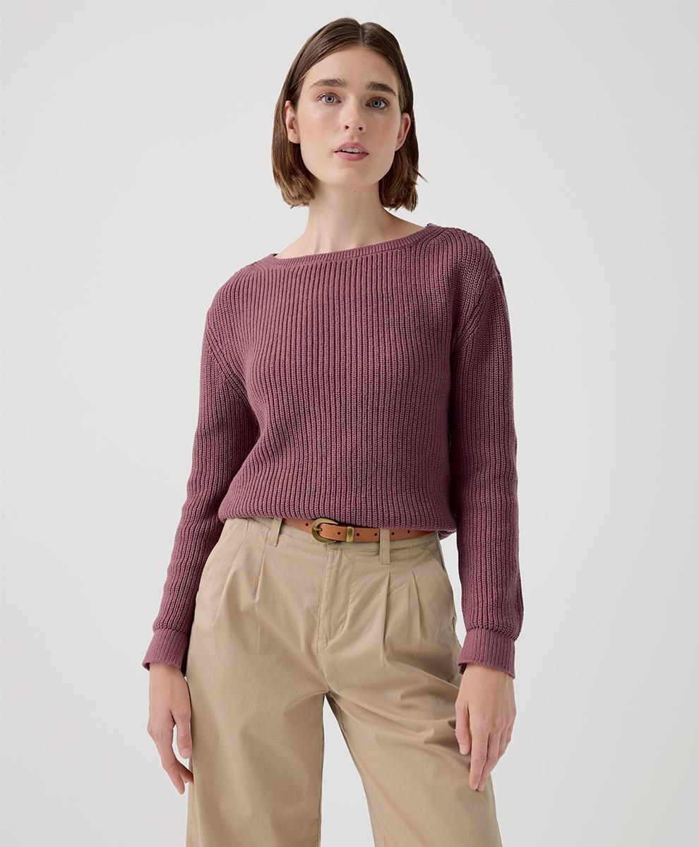 Womens Luxe Knit Boatneck Sweater 3XL Product Image