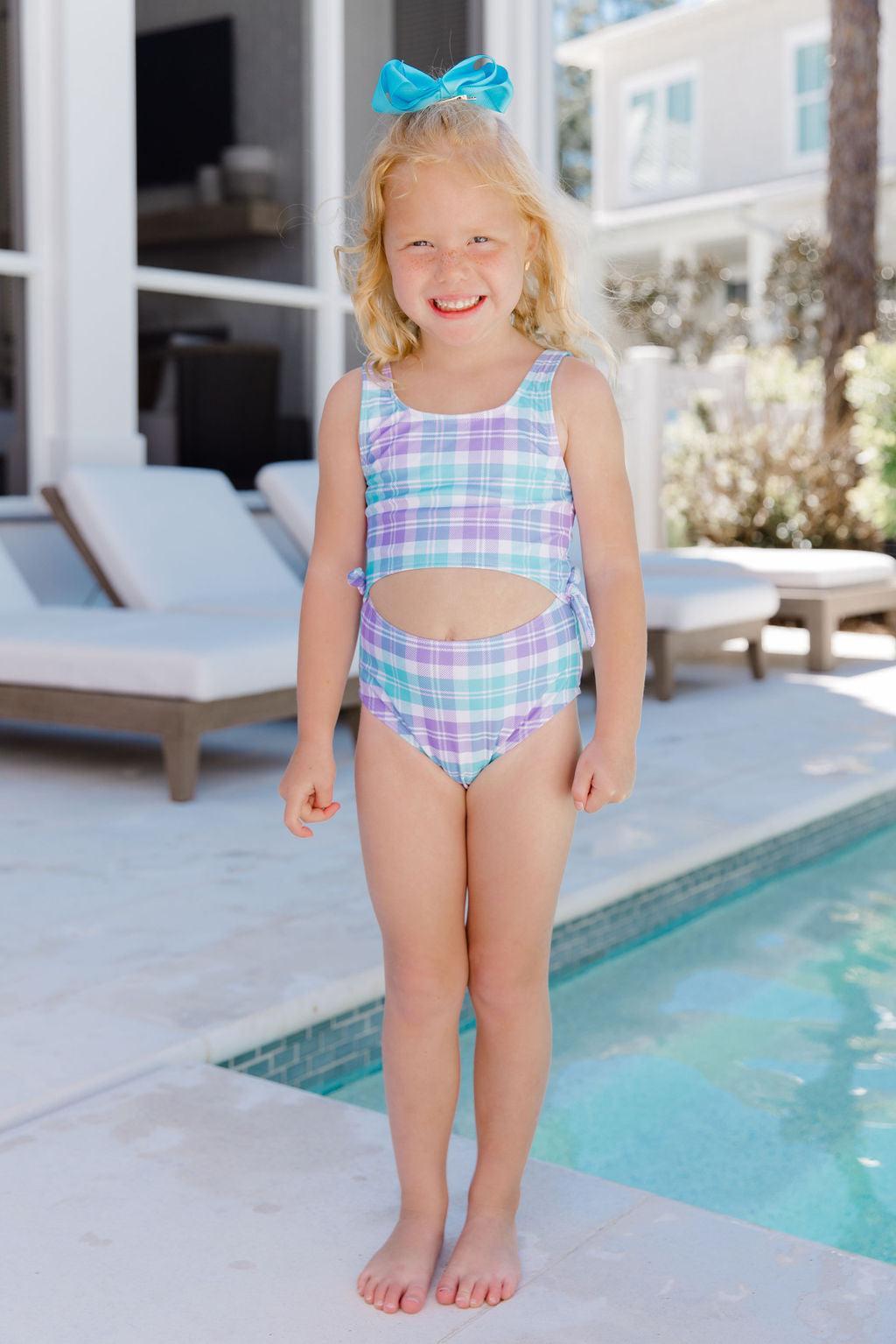 Kid's Sandy Shores Side One Piece Swimsuit Tori X Pink Lily Product Image