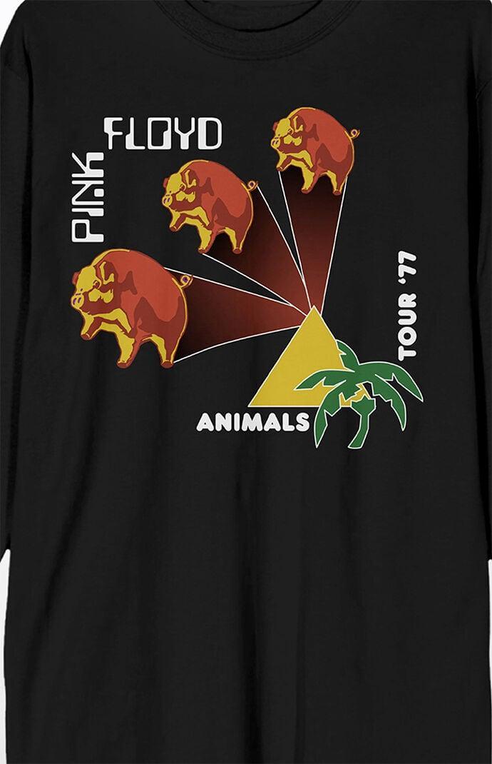 PacSun Mens Pink Floyd Animals Tour Long Sleeve T-Shirt - Blackarge Product Image