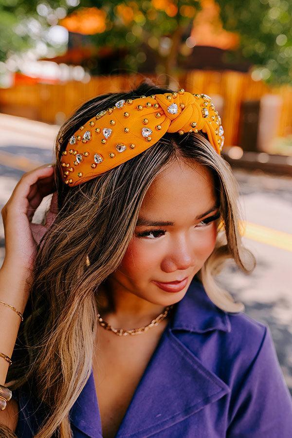 Effortless Radiance Embellished Headband In Honey Product Image