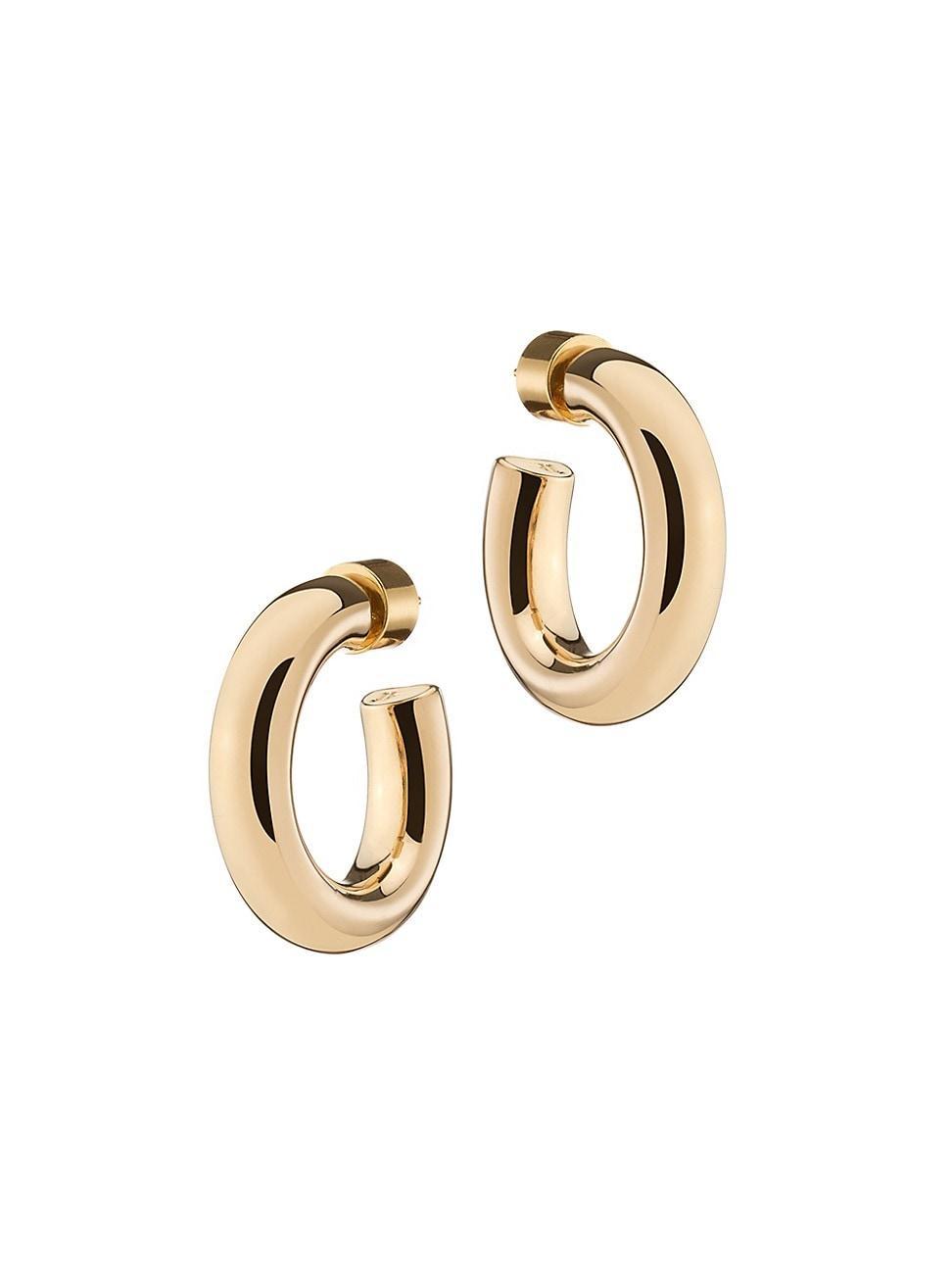 Womens Samira 10K-Gold-Plated Hoop Earrings Product Image