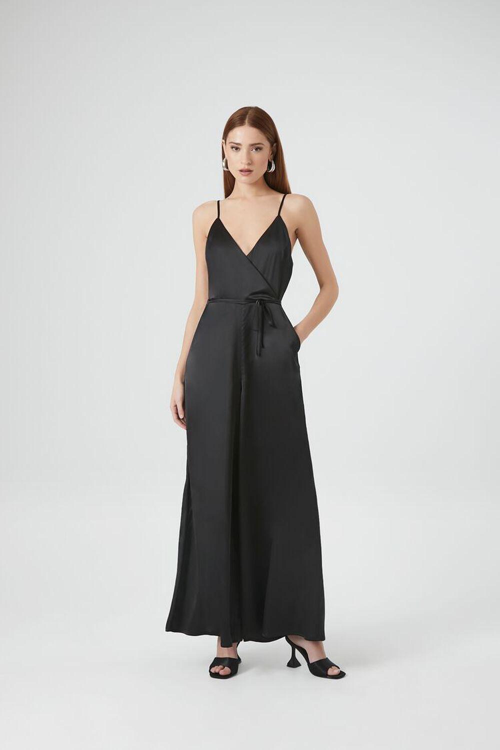 Satin Wide-Leg Jumpsuit | Forever 21 Product Image