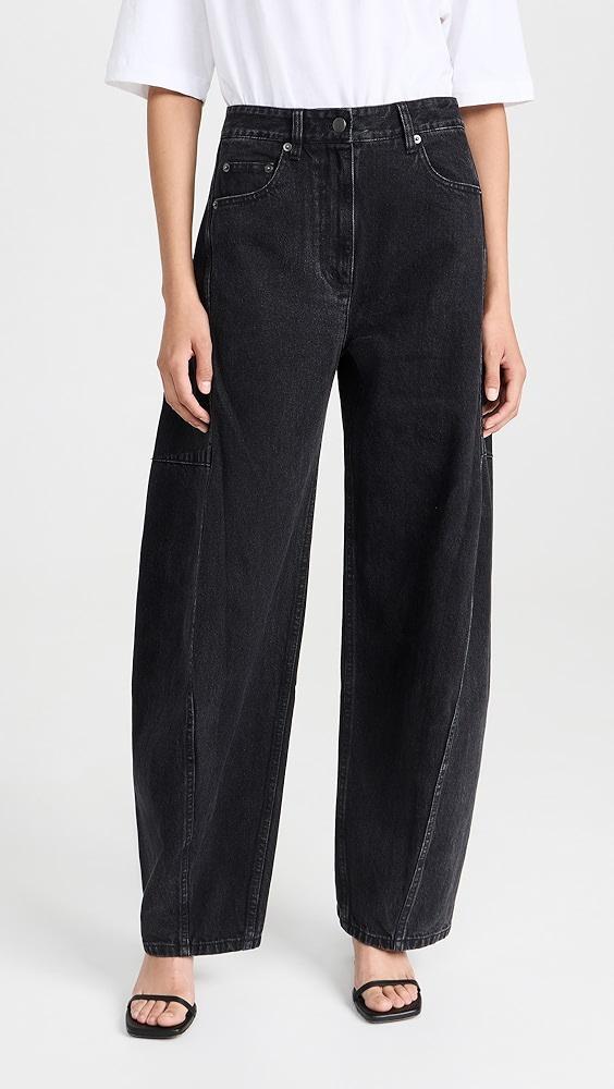 Tibi Black Denim Sid Jeans | Shopbop Product Image