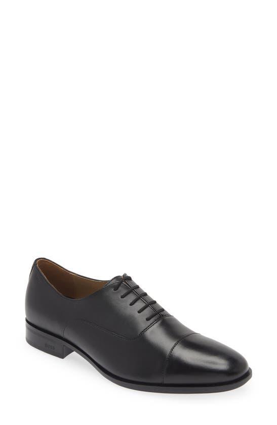 HUGO BOSS Colby Mens Leather Derby Shoes In Black Product Image