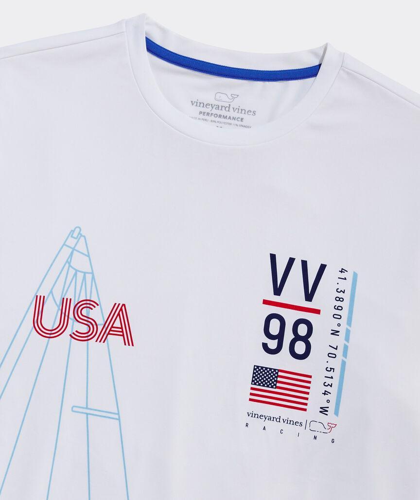 VV98 USA Long-Sleeve Harbor Performance Tee Product Image