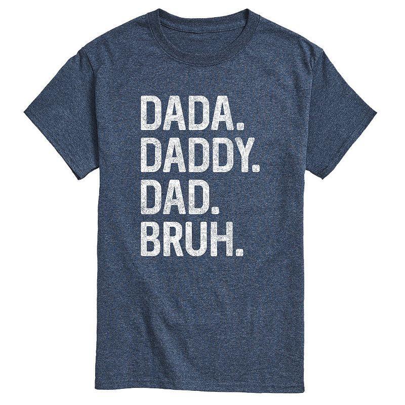 Big & Tall Dada Daddy Dad Bruh Graphic Tee, Mens Product Image