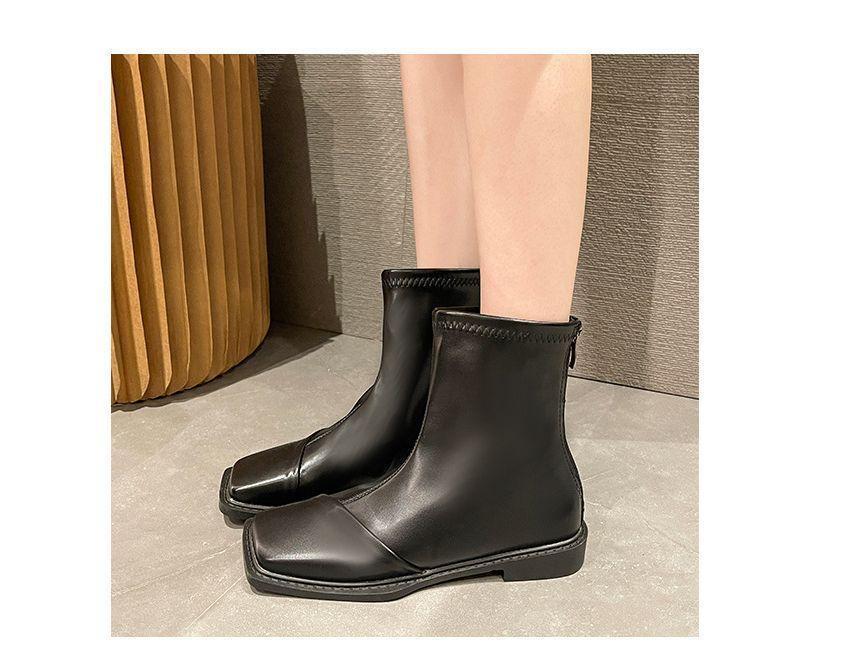 Square Toe Mid-Calf Boots Product Image