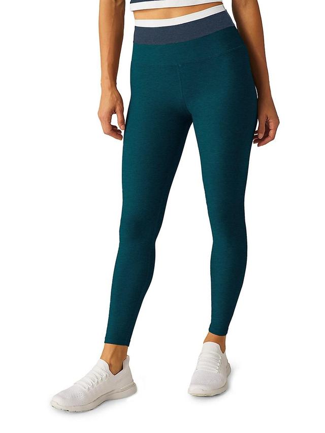 Womens Spacedye Horizon Colorblock Midi-Leggings Product Image