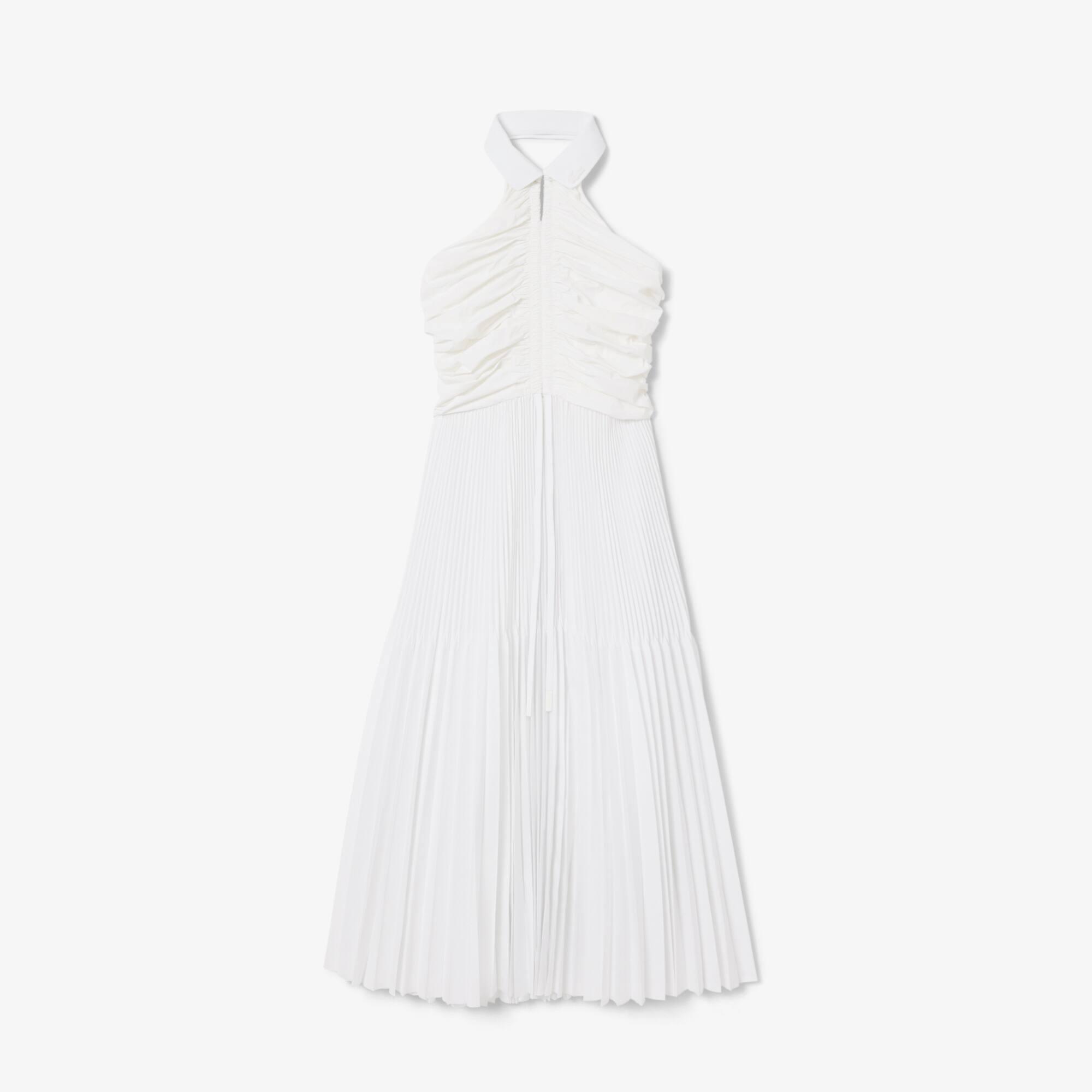 Pleated Sleeveless Polo Dress Product Image