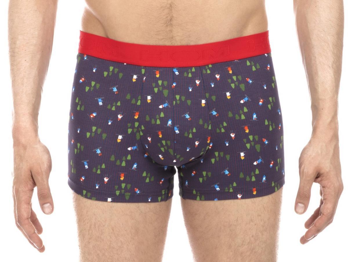 Mens Winter Skier Print Boxer Brief Product Image