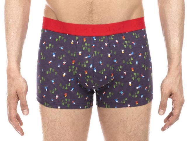 Mens Winter Skier Print Boxer Brief Product Image