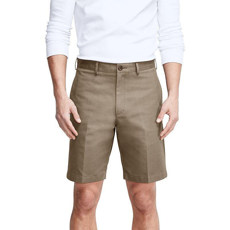 Lands End Mens Traditional Fit 9 Inch No Iron Chino Shorts Product Image