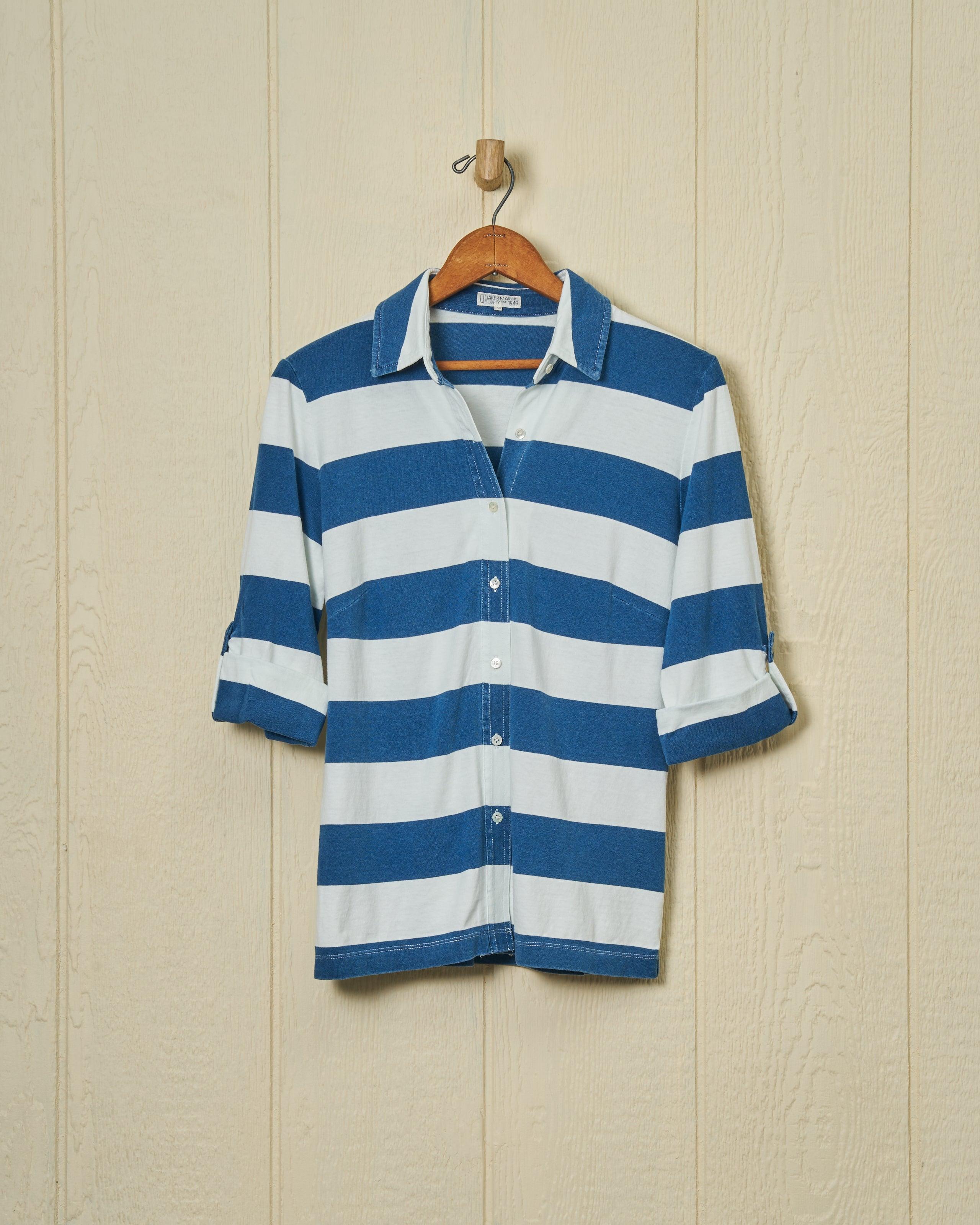 Avalon Indigo Knit Top in Blue/White Rugby Stripe product image