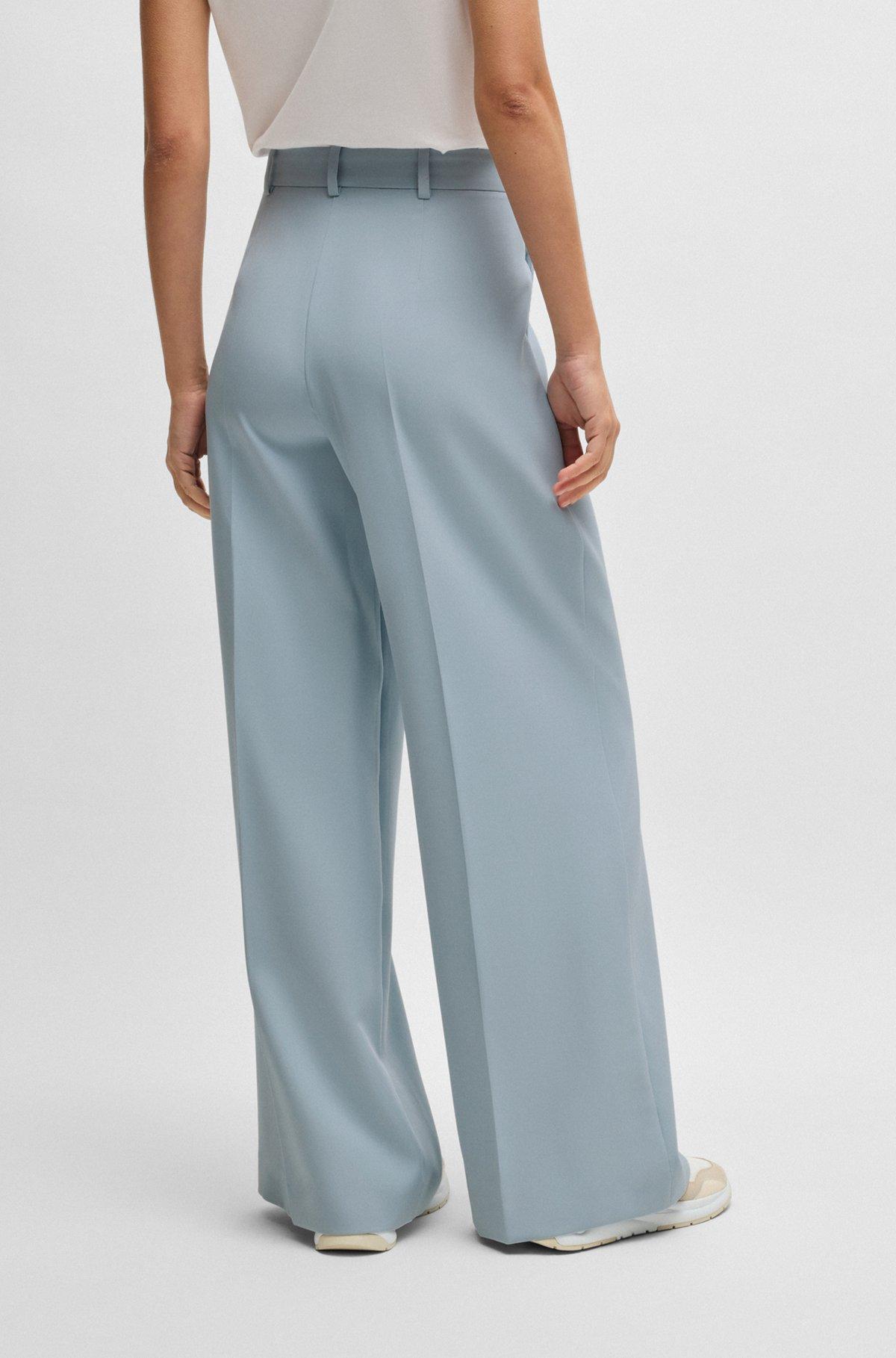 Wide-leg trousers in stretch fabric Product Image