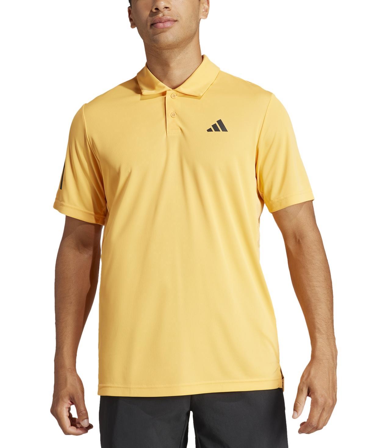 adidas Mens 3-Stripes Short Sleeve Performance Club Tennis Polo Shirt Product Image