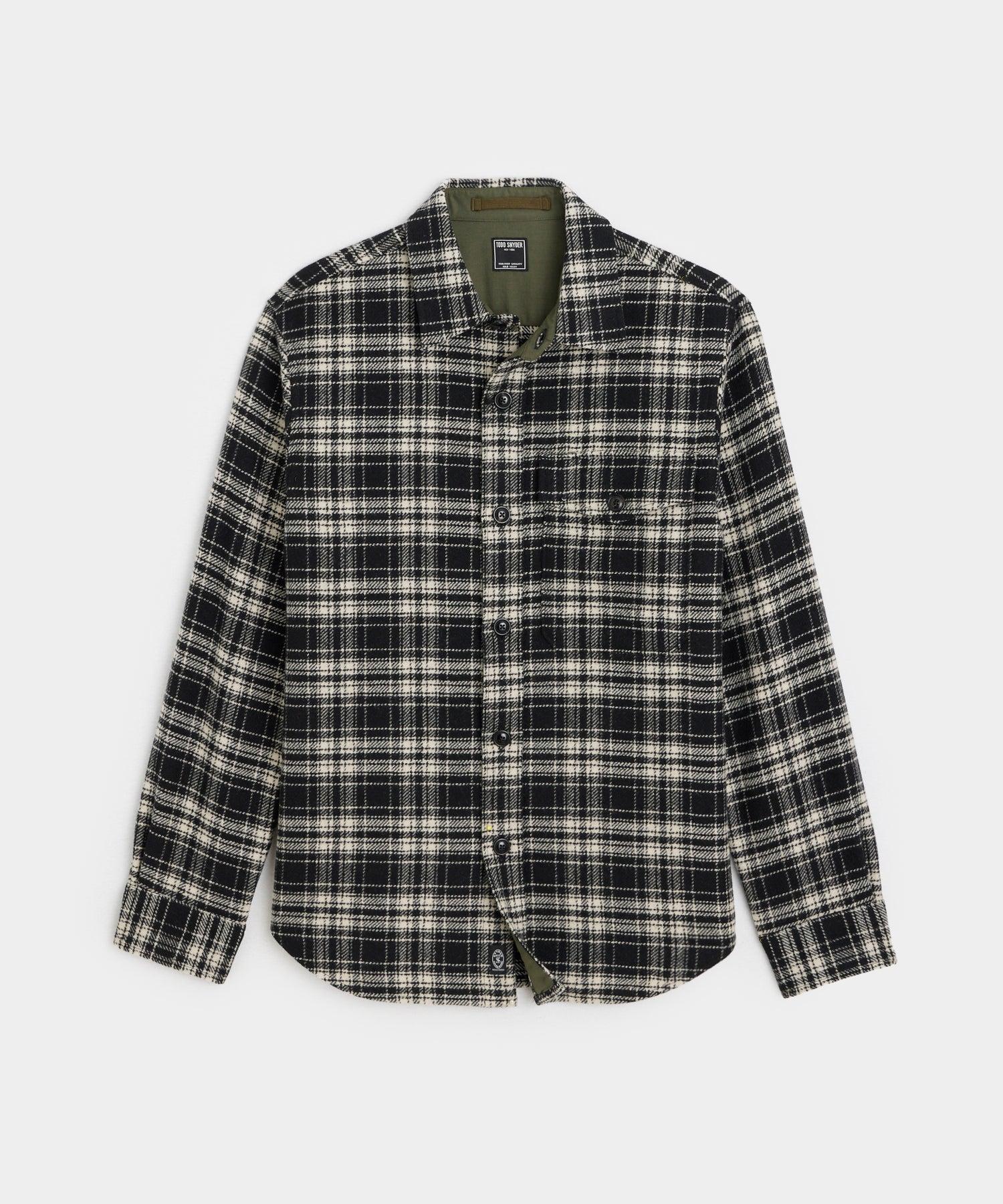 Wool Plaid Utility Shirt Jacket Product Image