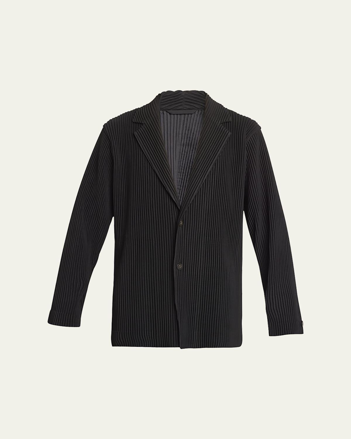 Mens Pleated Sport Jacket Product Image