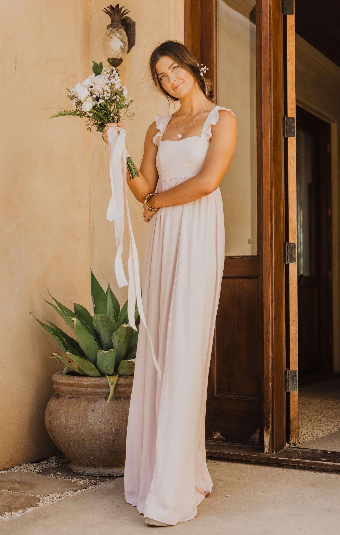 June Maxi Dress ~ Dusty Blush Crisp product image