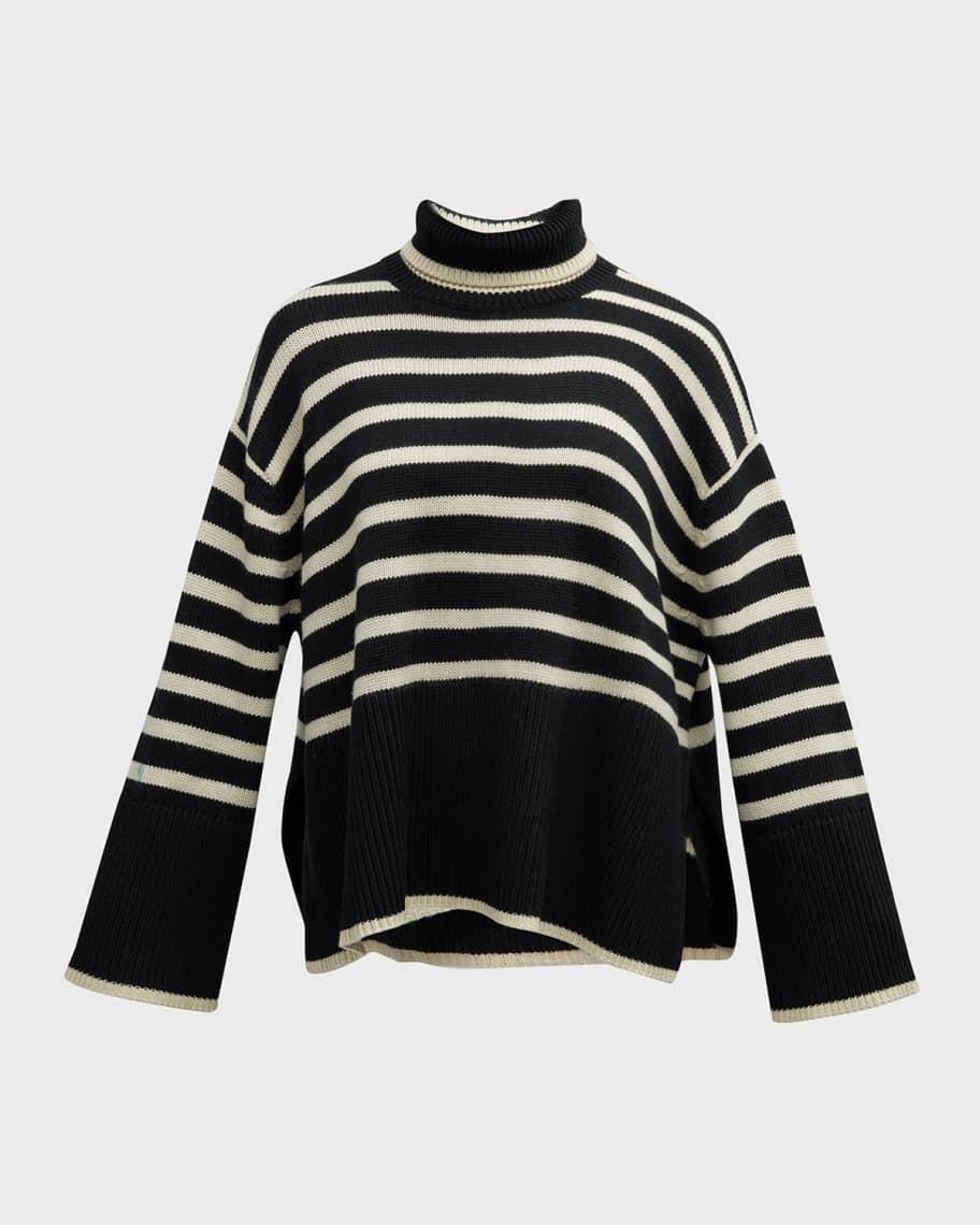 Signature Stripe Wool Turtleneck Product Image