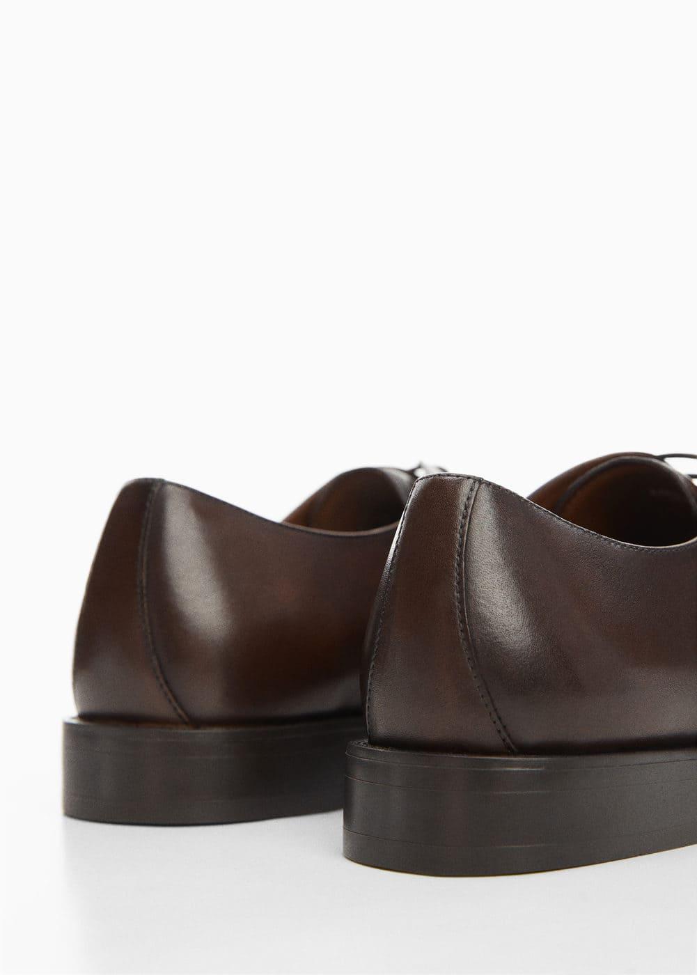 MANGO MAN - Elongated leather suit shoes brownMen Product Image