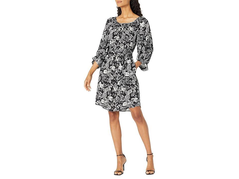 Karen Kane Blouson Sleeve Dress (Print) Women's Dress Product Image