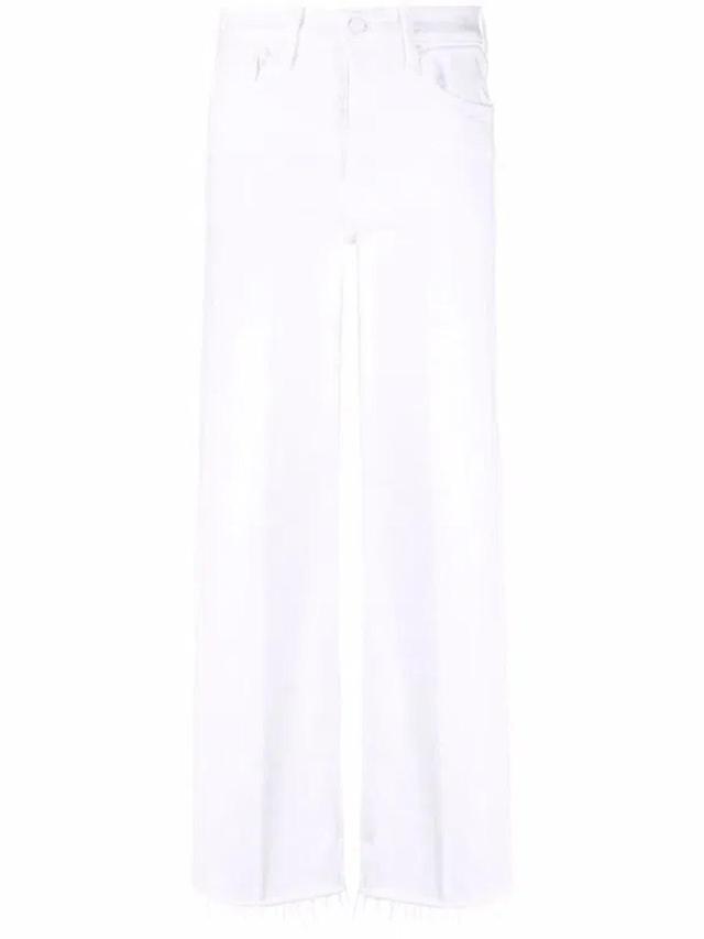 Womens Fairest Of Them All The Roller Wide-leg Mid-rise Jeans In White Product Image