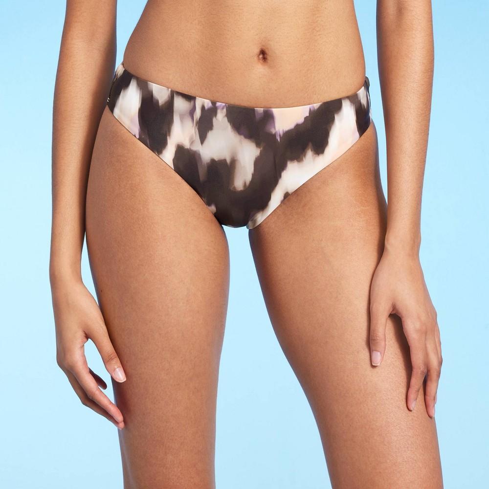 Womens Hipster Cheeky Bikini Bottom - Shade & Shore Multi Abstract Print L Product Image