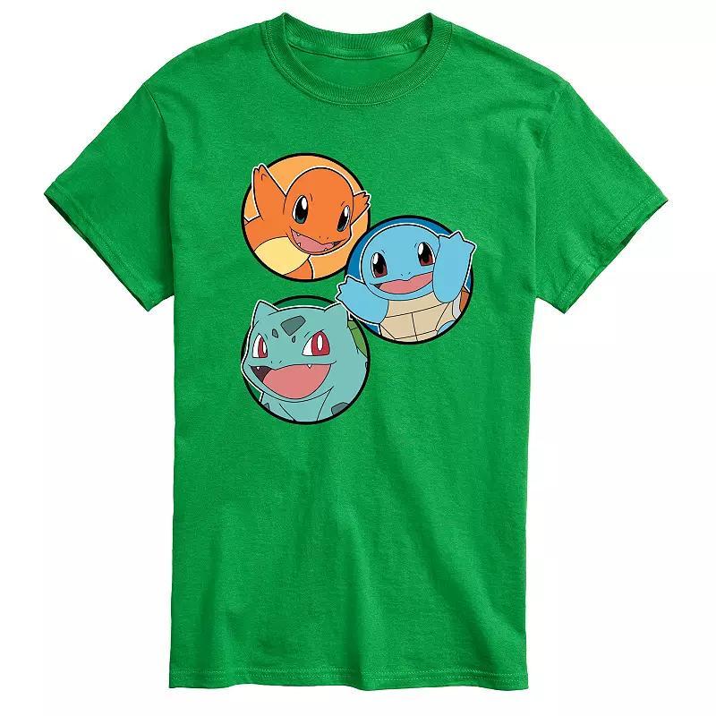 Mens Pokemon Squirtle Bulbasaur Charmander Graphic Tee Product Image